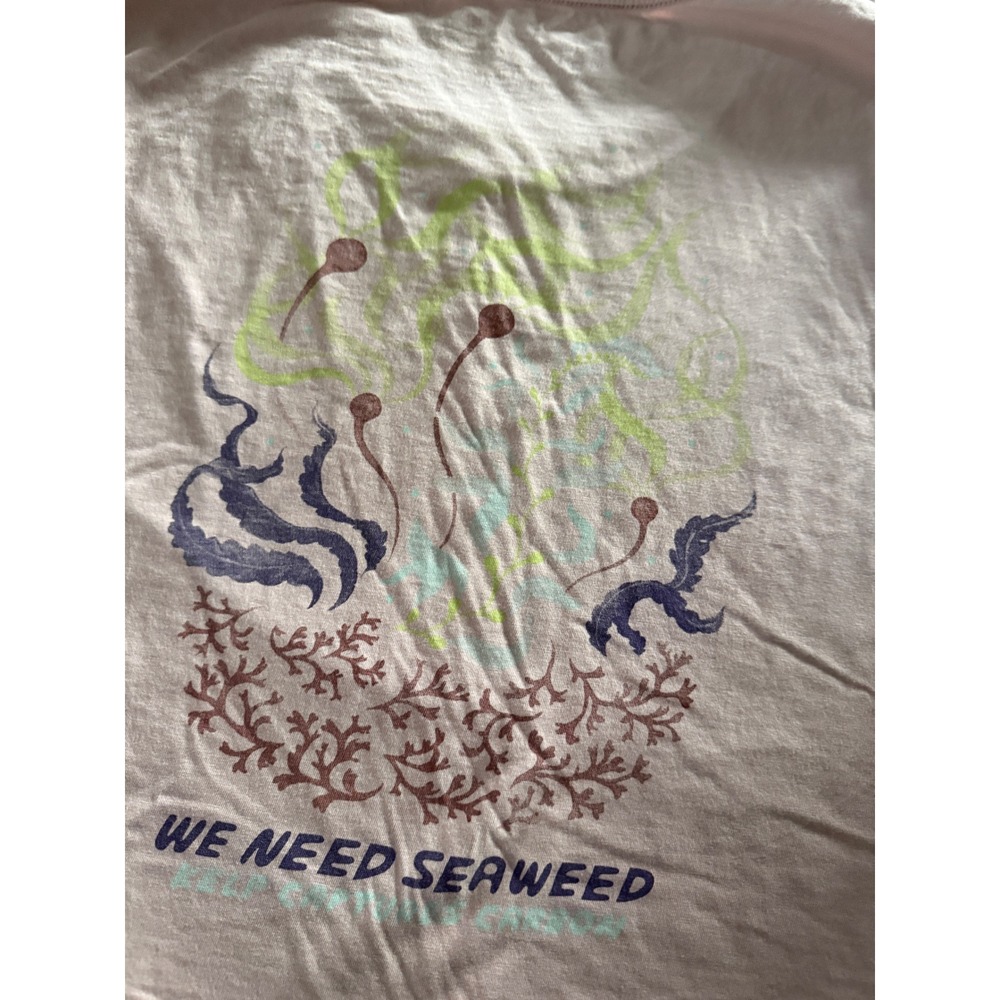 Patagonia Women Pink Regenerative Organic Cotton We Need Seaweed Graphic Tee L